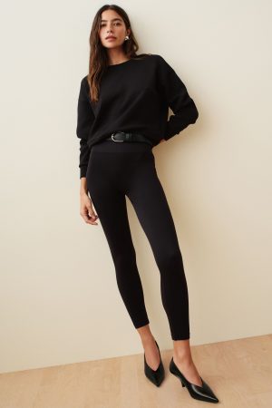 SPANXshape? Ribbed Knit Legging | Classic Black