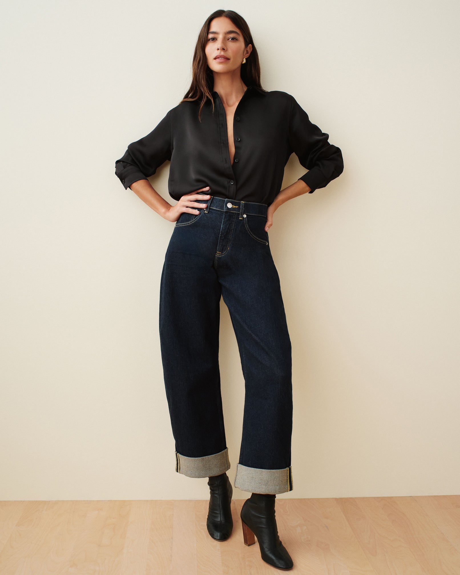 SPANXshape? Authentic 360 Cuffed Horseshoe Jeans | Marina