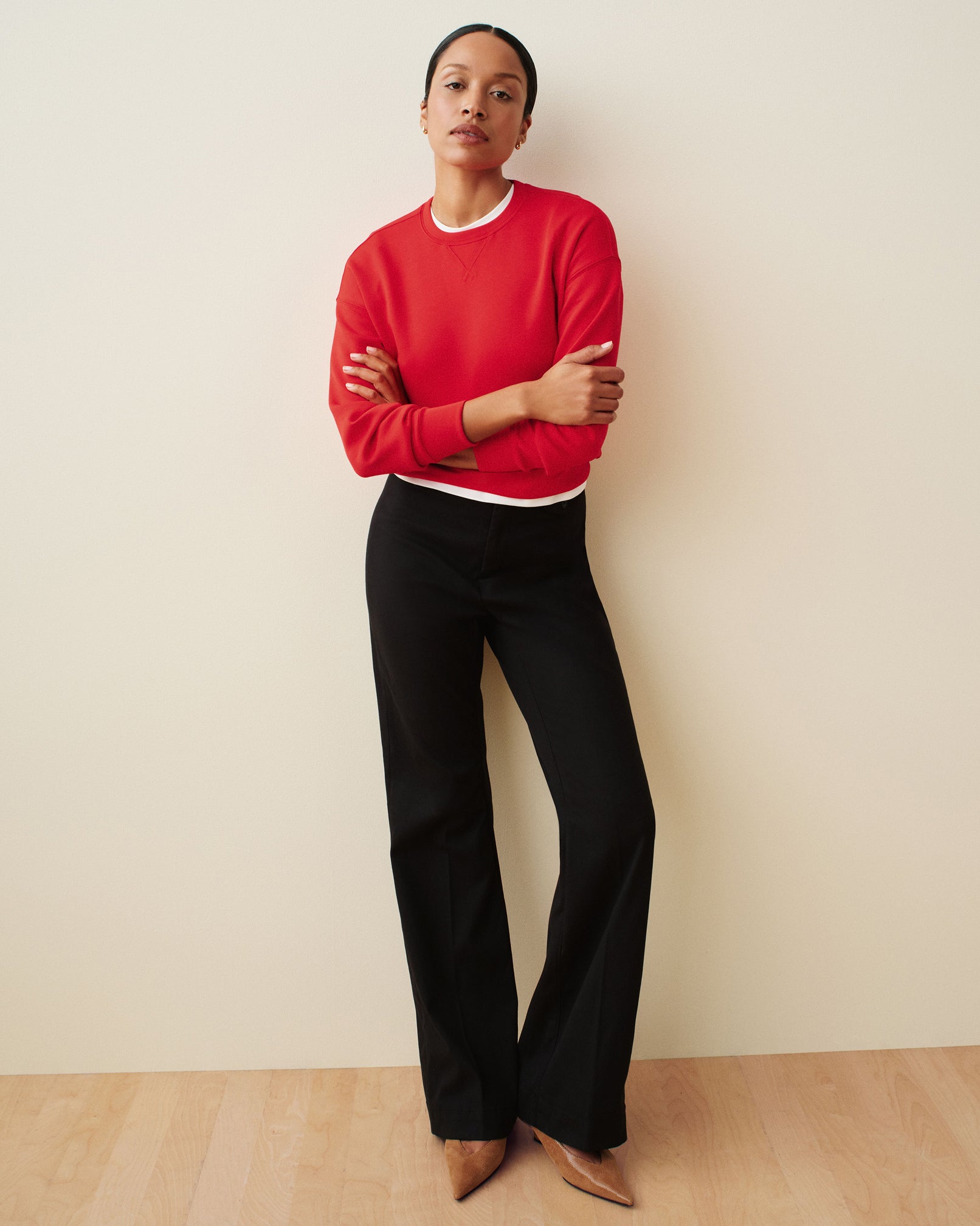 SPANXsupersmooth? Stretch Twill Easy Flare Pant | Classic Black