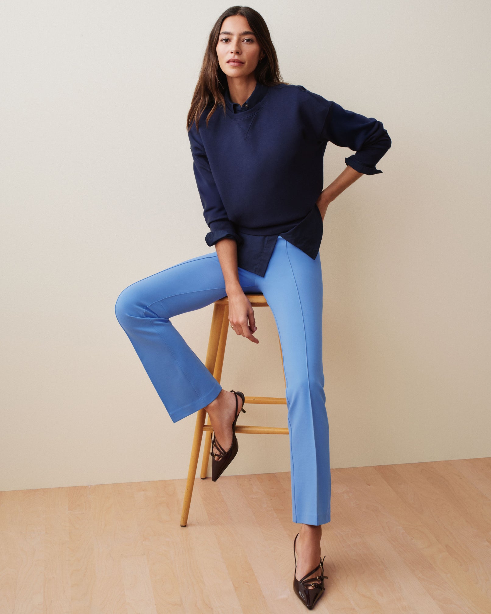SPANXsupersmooth? PerfectFit Ponte Kick Flare Pant with Pintuck - Image 4