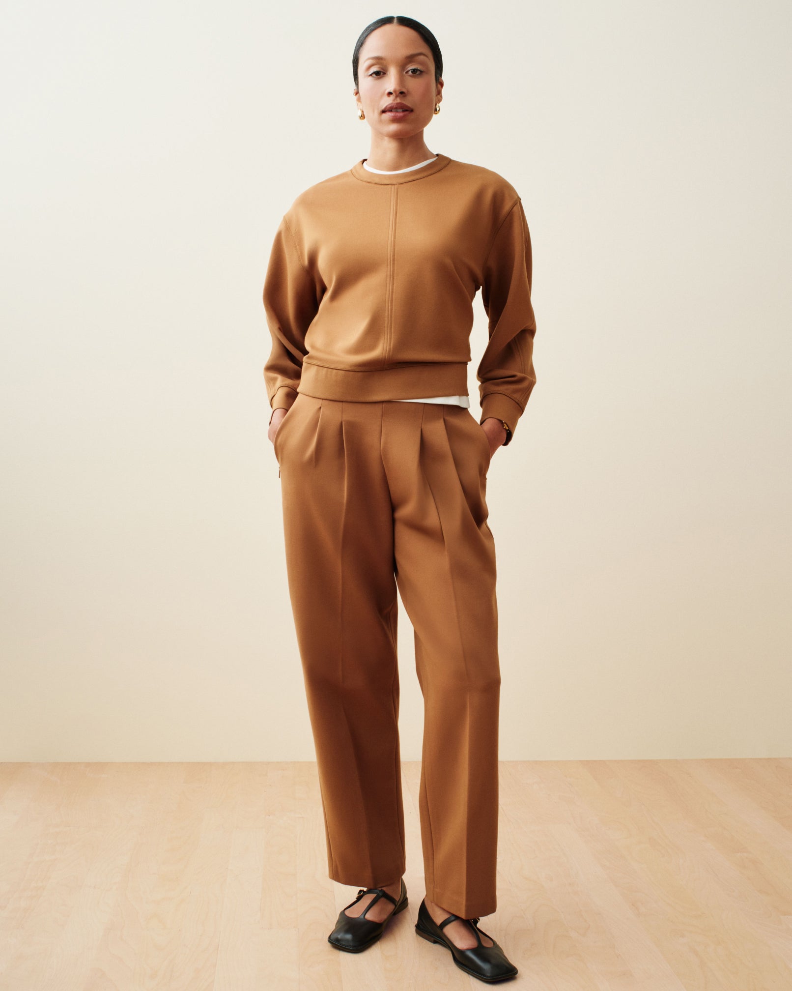 SPANX? Ponte Pleated Tapered Pant | Maplewood
