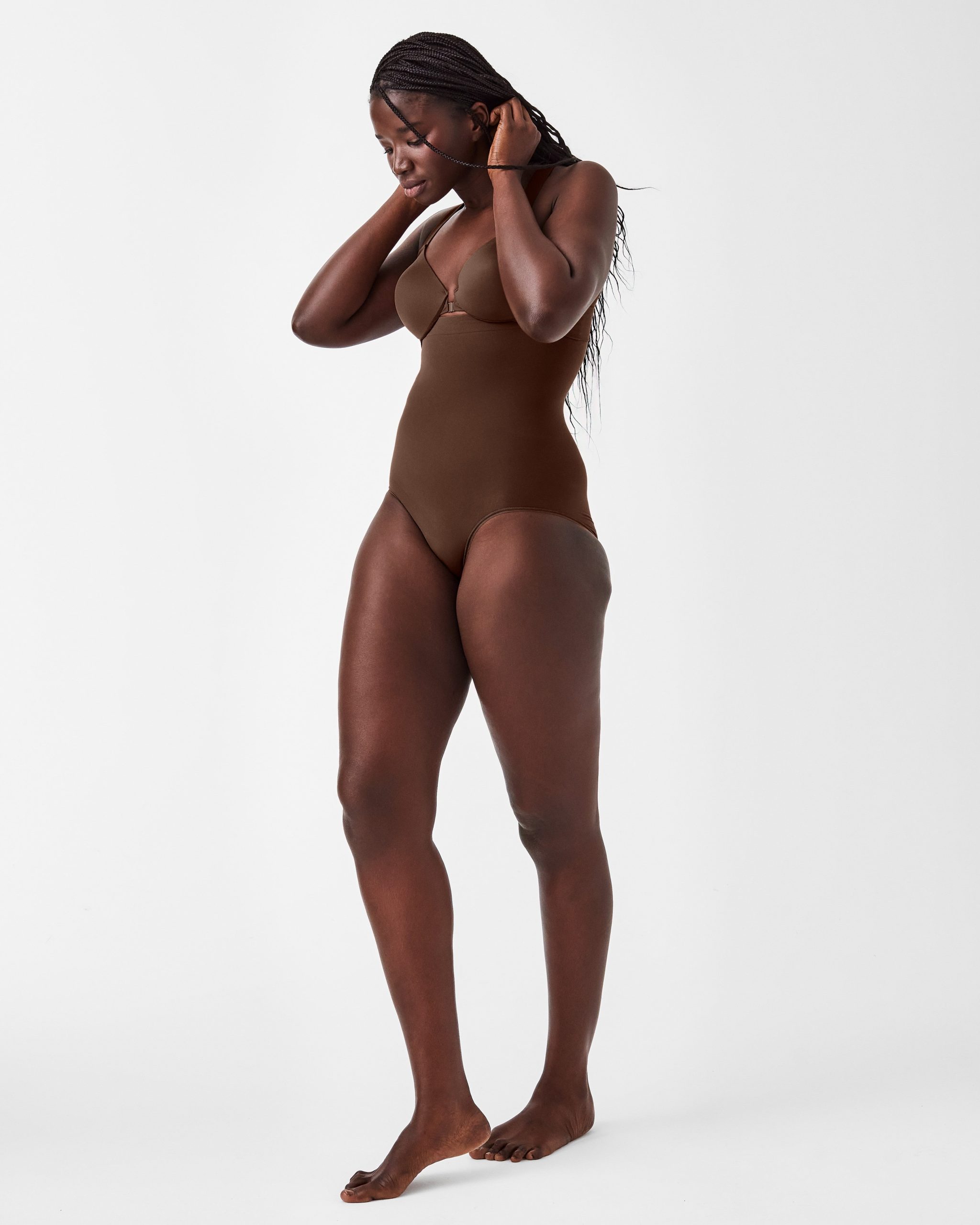 SPANXsculpt? Seamless Power High-Waisted Brief | Chestnut Brown - Image 2
