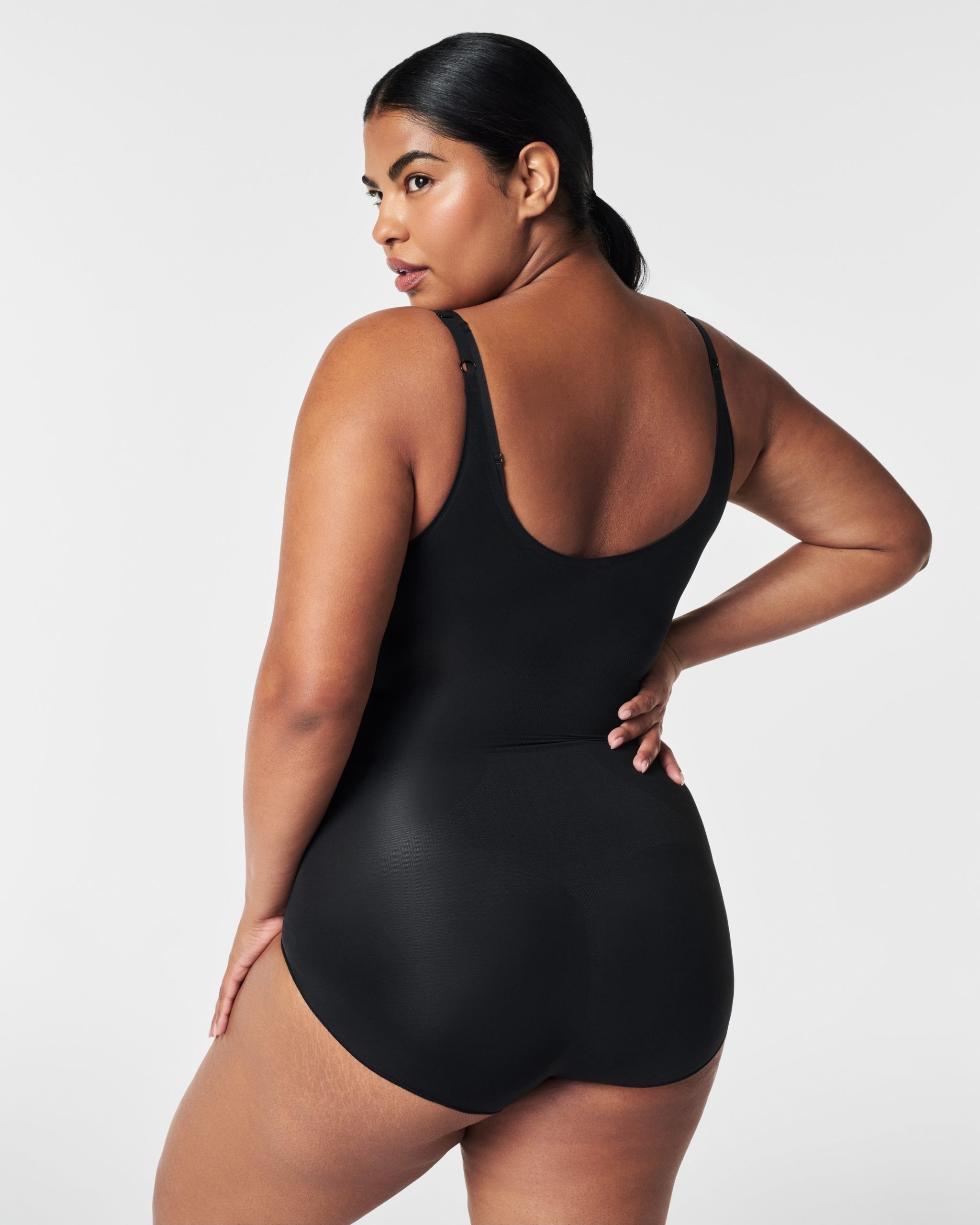 SPANXsculpt? OnCore Open-Bust Brief Bodysuit | Very Black - Image 4
