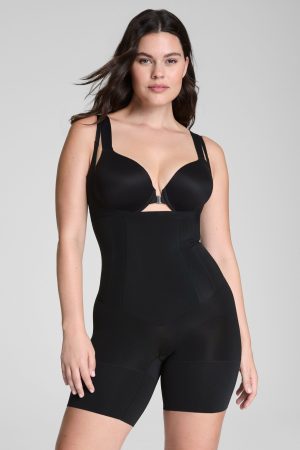 SPANXsculpt? OnCore Open-Bust Mid-Thigh Bodysuit
