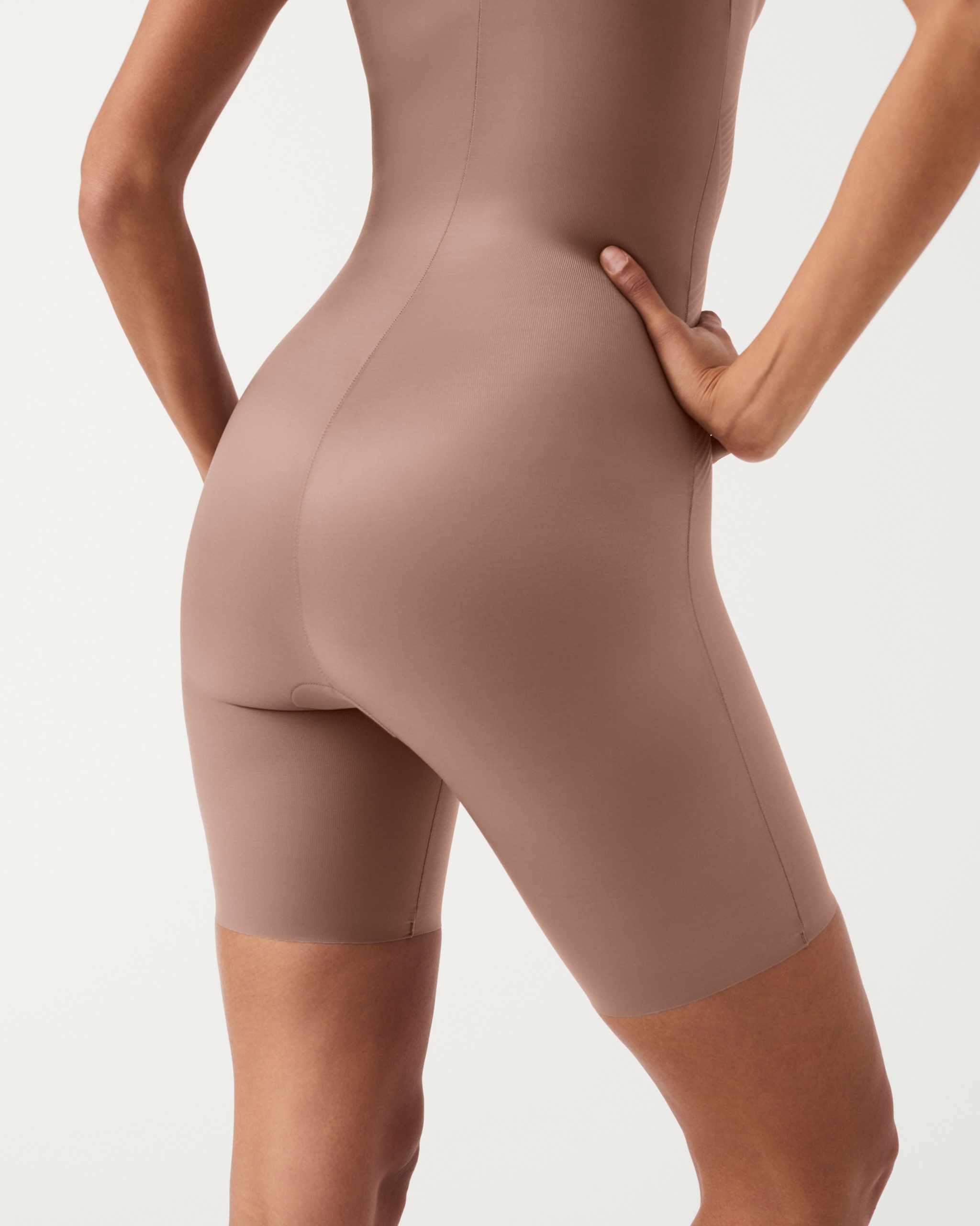 SPANXshape? Invisible Open-Bust Mid-Thigh Bodysuit | Cafe Au Lait - Image 2