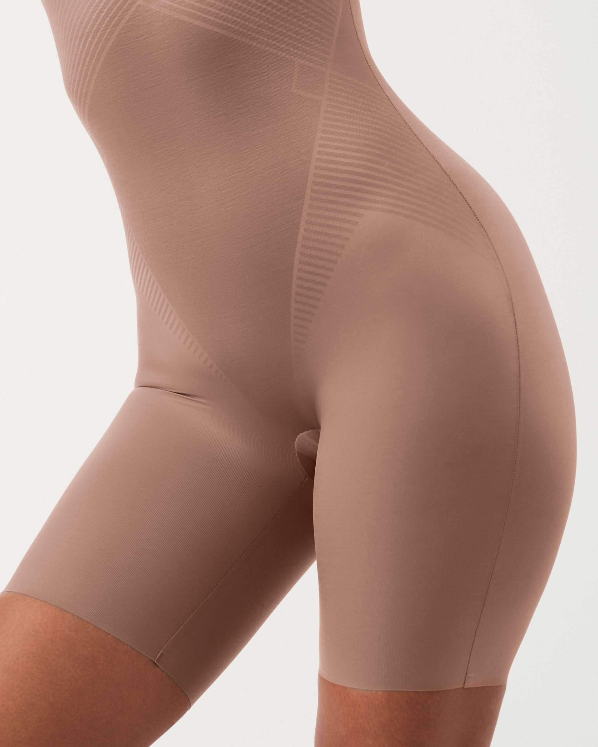 SPANXshape? Invisible Open-Bust Mid-Thigh Bodysuit | Cafe Au Lait - Image 3
