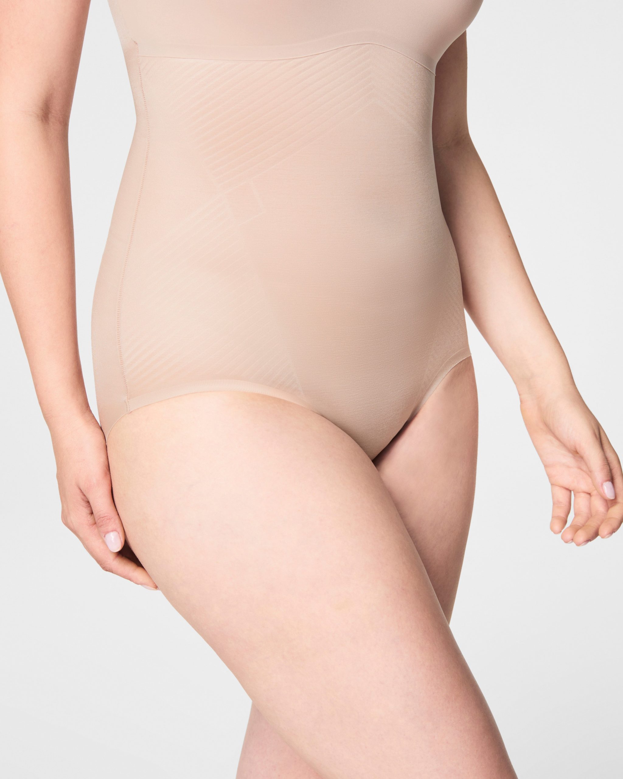 SPANXshape? Invisible Tank Brief Bodysuit | Champagne Beige - Image 4