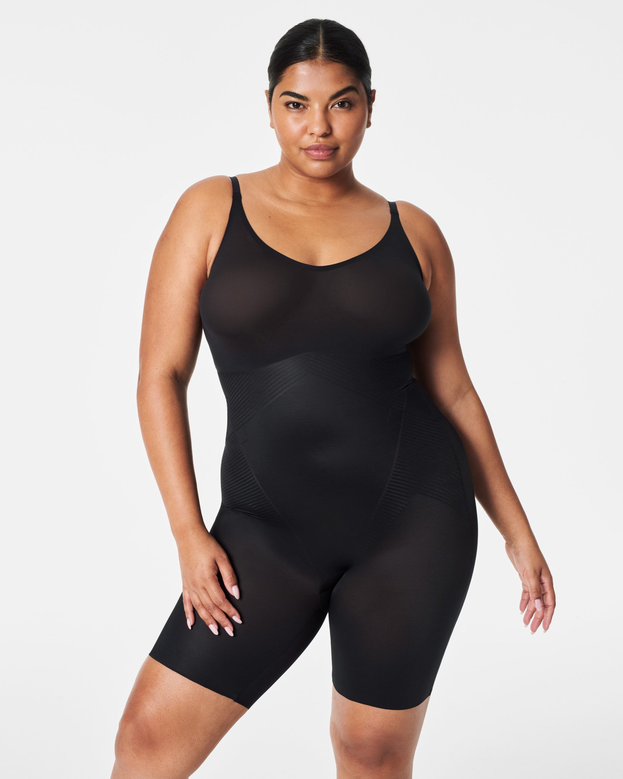 SPANXshape? Invisible Mid-Thigh Bodysuit | Very Black - Image 4