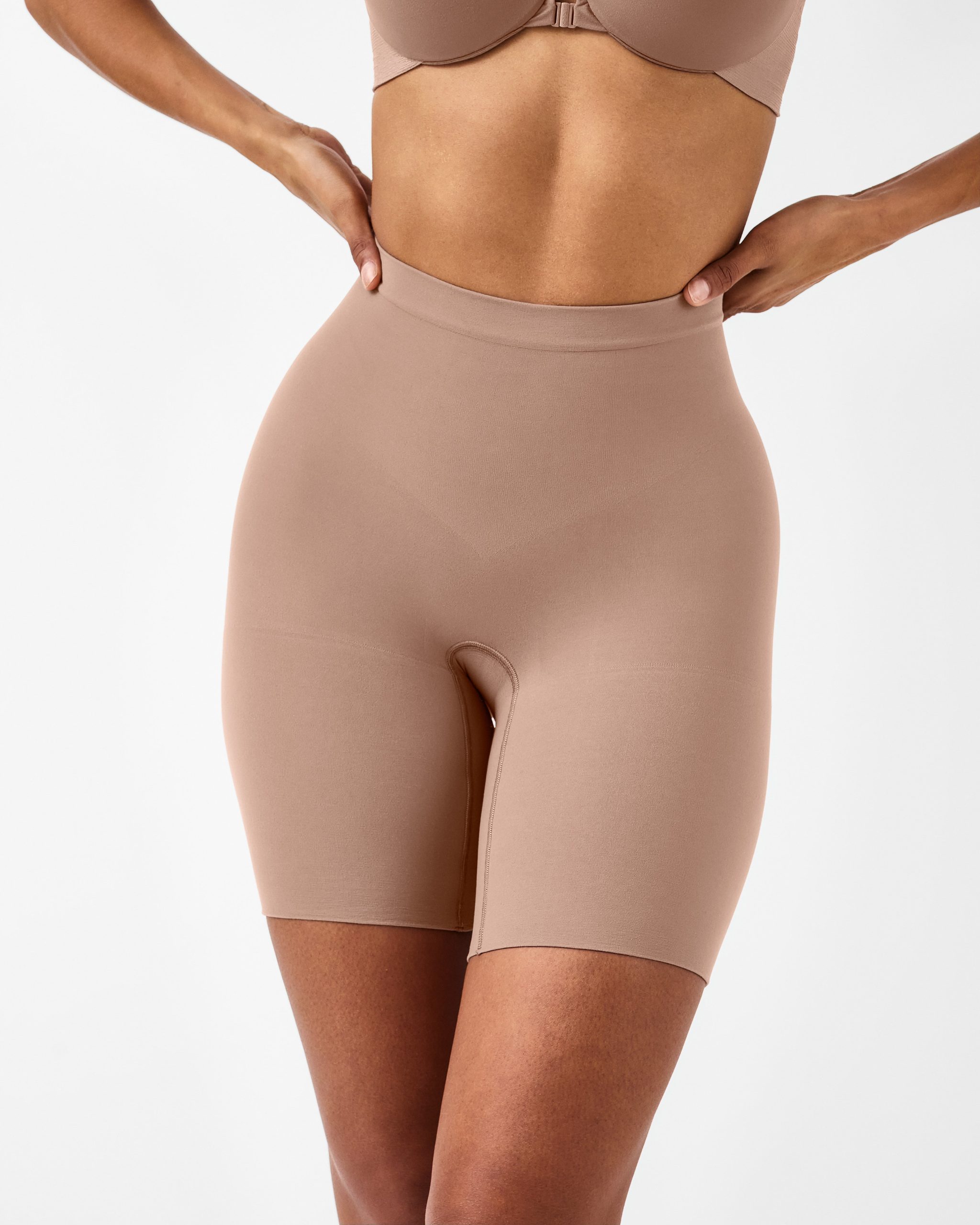 SPANXsculpt? Seamless Power Mid-Thigh Short | Cafe Au Lait - Image 2