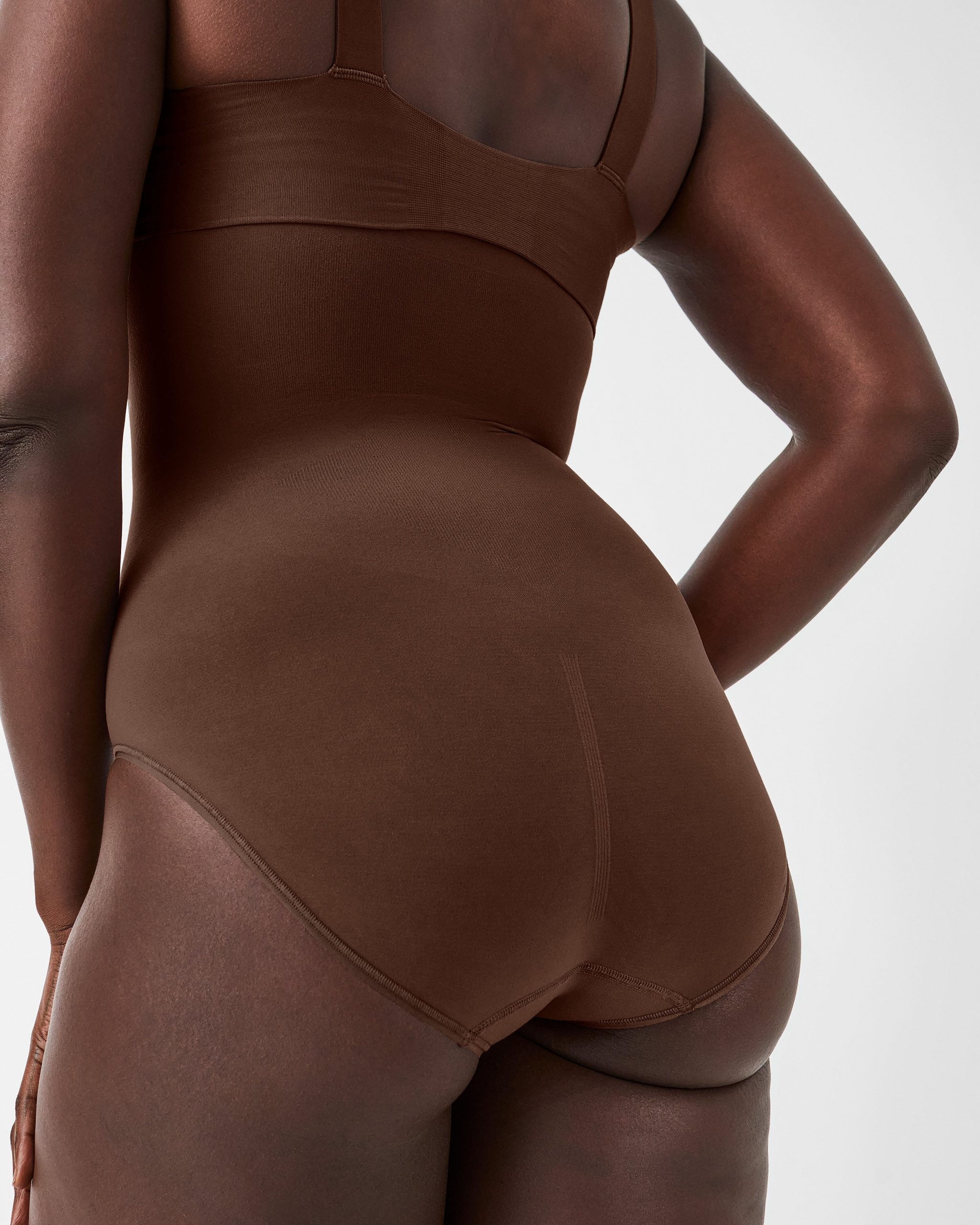 SPANXsculpt? Seamless Power High-Waisted Brief | Chestnut Brown - Image 4
