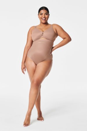 SPANXshape? Invisible High-Waisted Thong | Cafe Au Lait