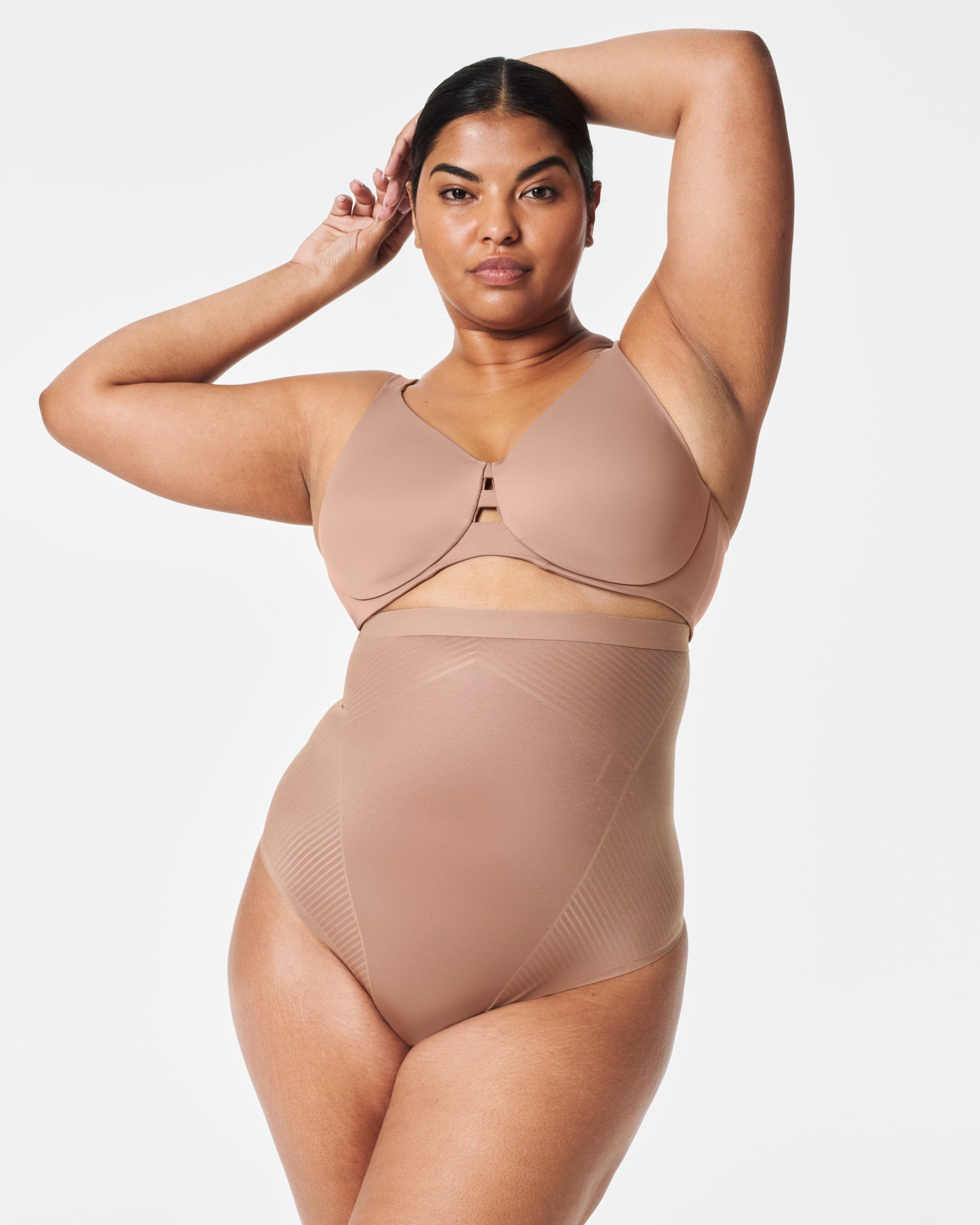 SPANXshape? Invisible High-Waisted Thong | Cafe Au Lait - Image 5