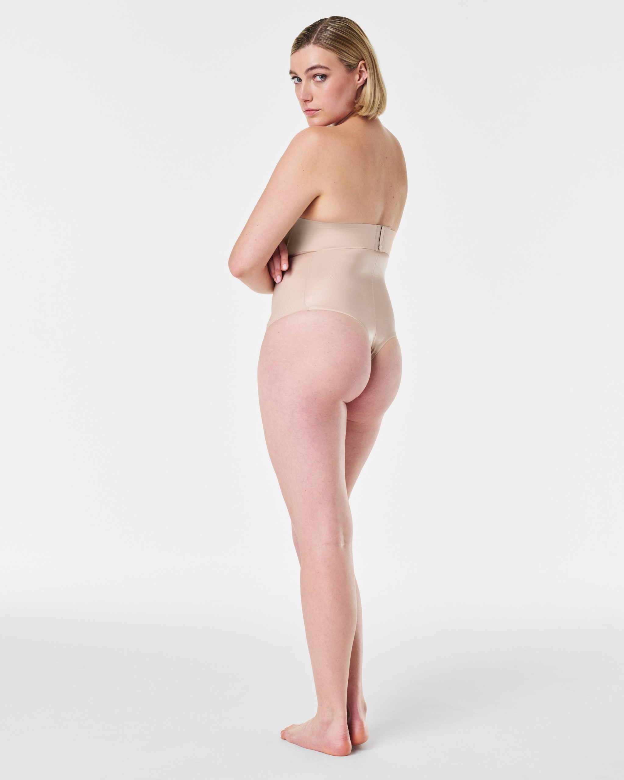 SPANXshape? Invisible High-Waisted Thong | Champagne Beige - Image 2