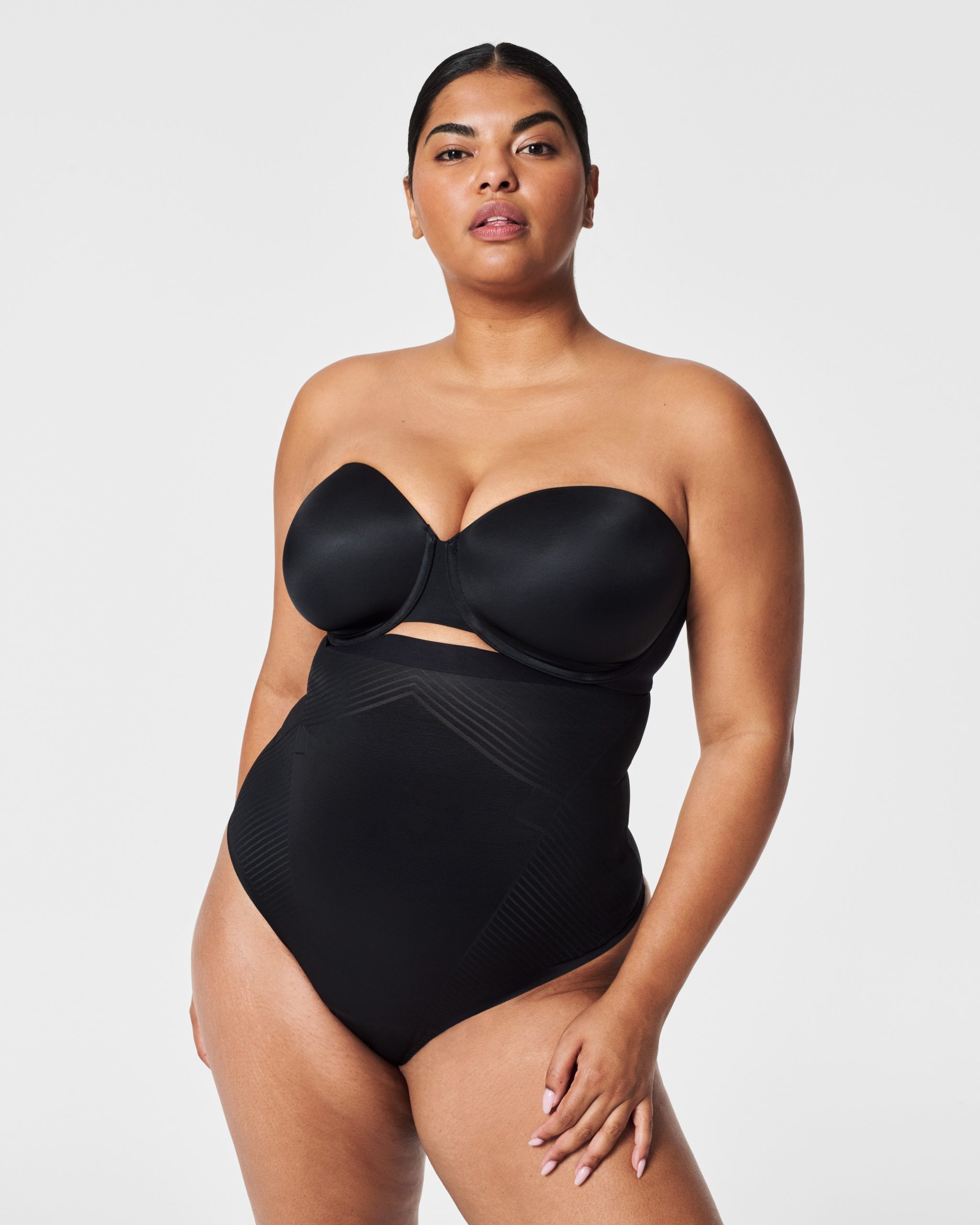 SPANXshape? Invisible High-Waisted Thong | Very Black - Image 5