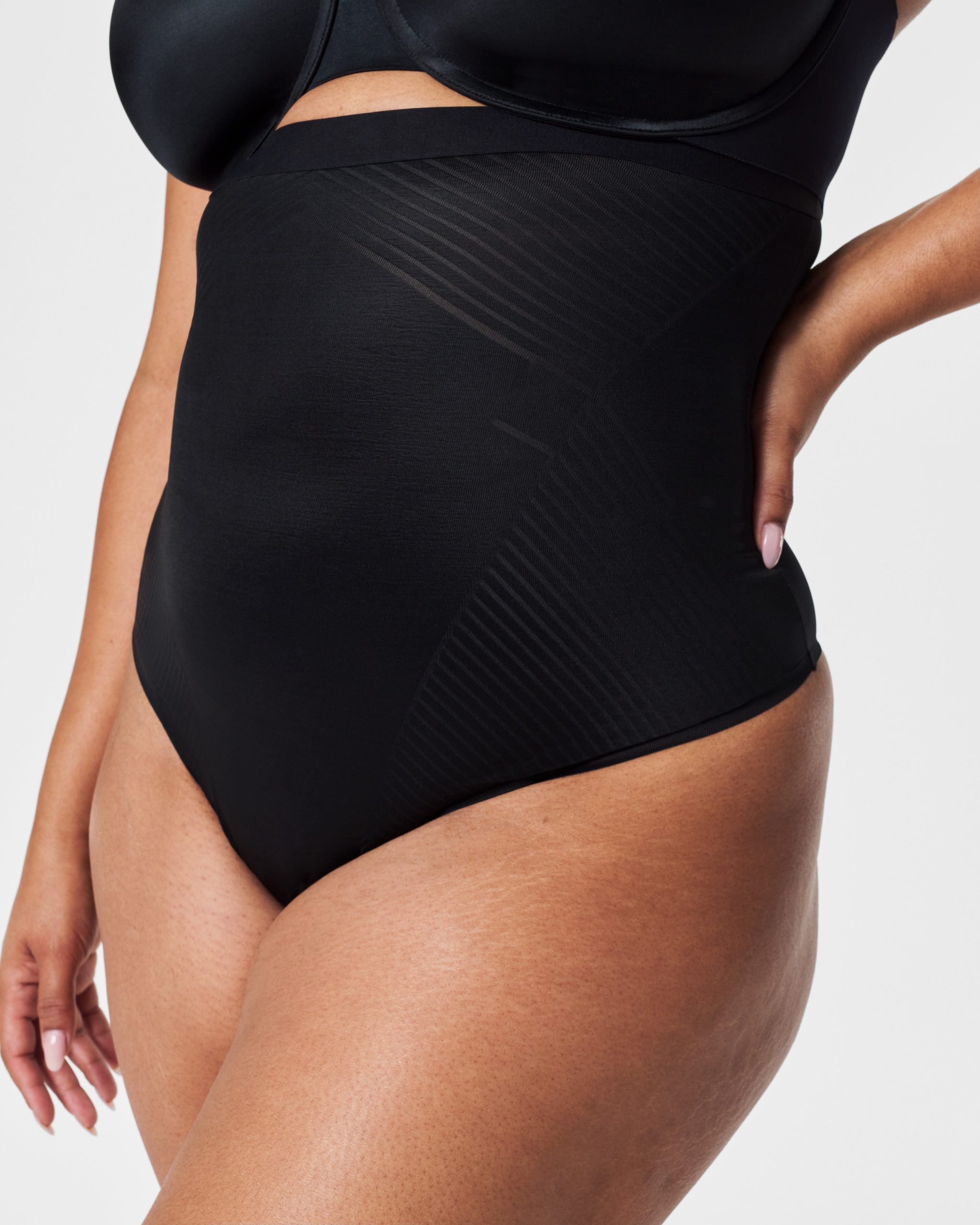 SPANXshape? Invisible High-Waisted Thong | Very Black - Image 2