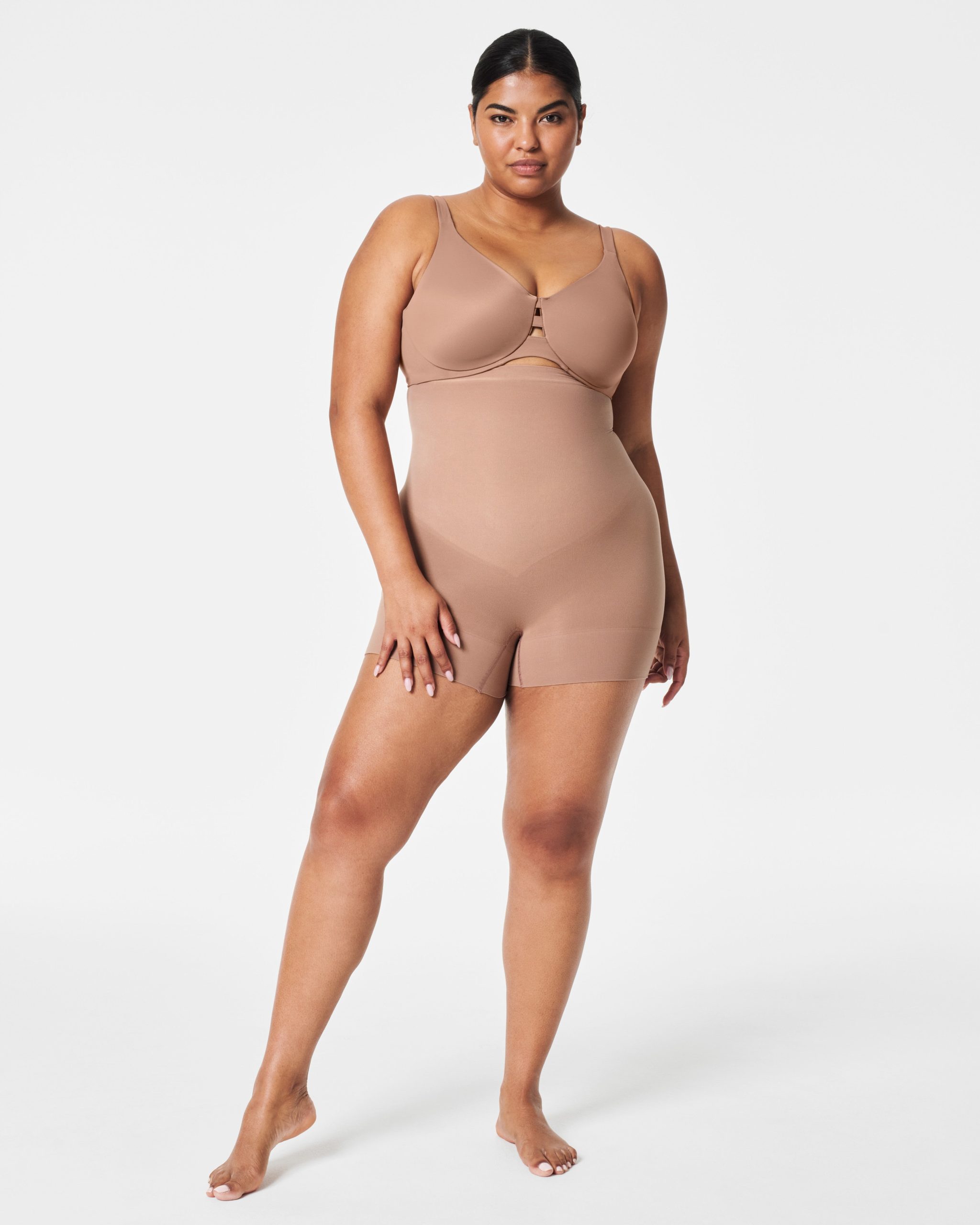 SPANXsculpt? Seamless Power High-Waisted Shorty | Cafe Au Lait - Image 4