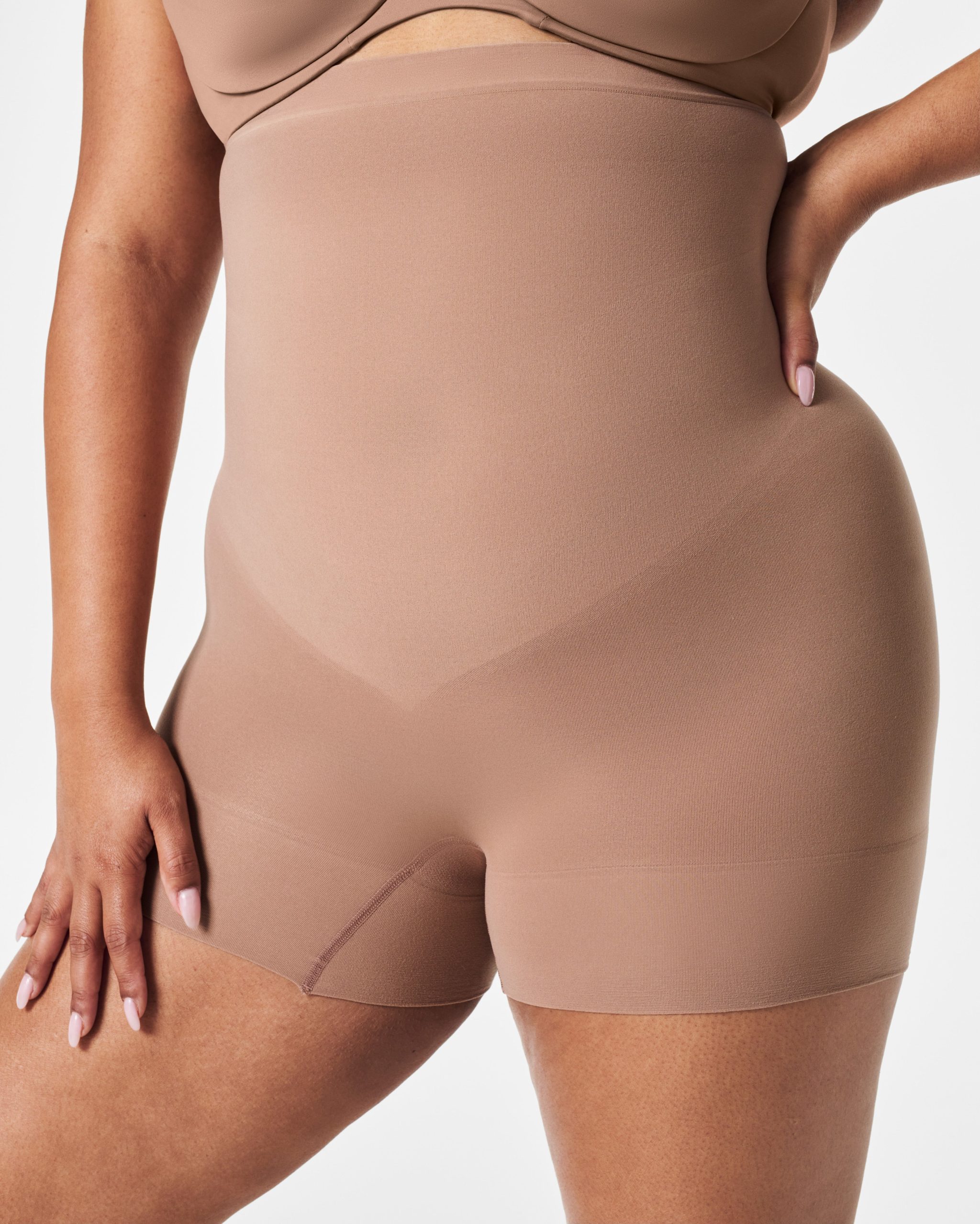 SPANXsculpt? Seamless Power High-Waisted Shorty | Cafe Au Lait - Image 2