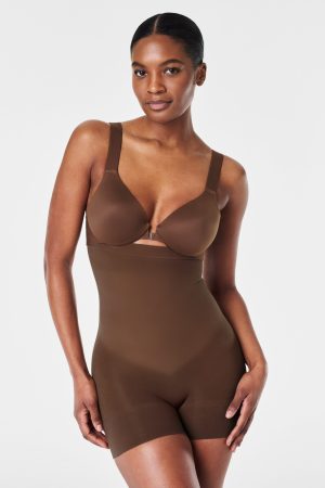 SPANXsculpt? Seamless Power High-Waisted Shorty | Chestnut Brown