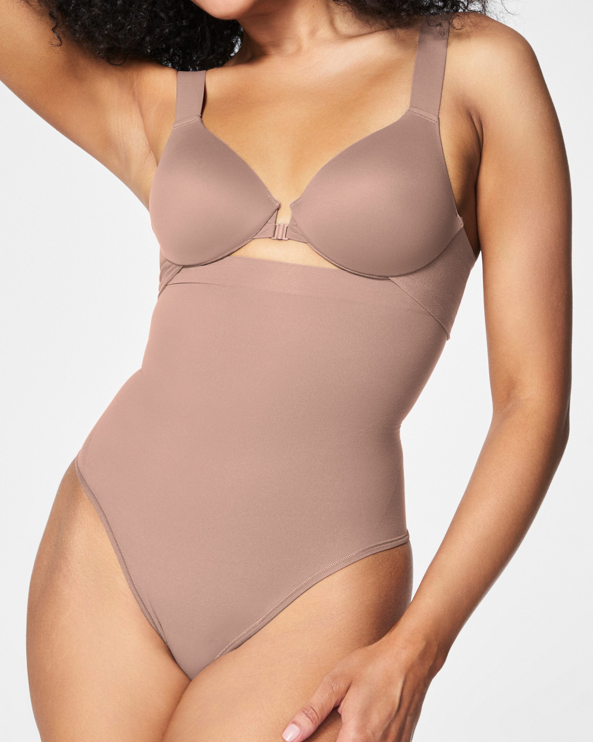 SPANXsculpt? Seamless Power High-Waisted Thong | Cafe Au Lait - Image 3