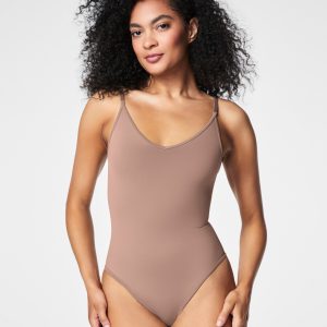 SPANXsculpt?  Seamless Power Thong Bodysuit | Cafe Au Lait