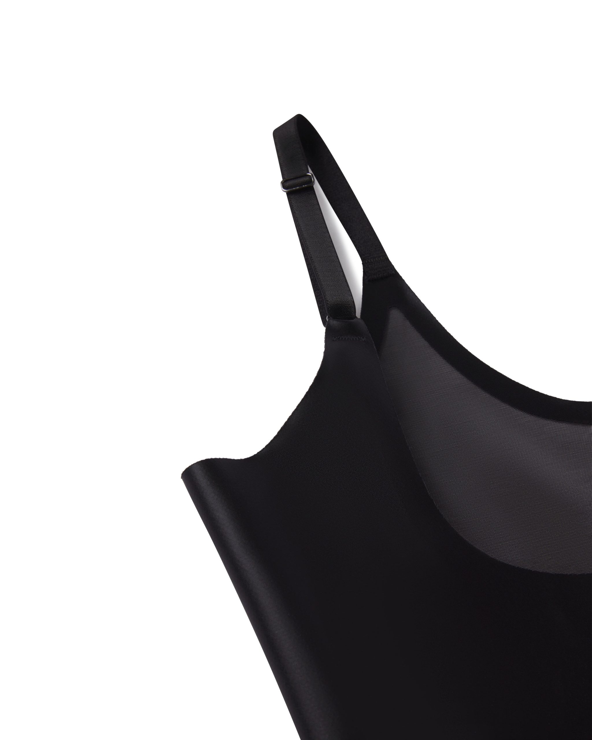 SPANXshape? Satin-X? Open-Bust Mid-Thigh Bodysuit | Very Black - Image 5