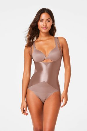 SPANXshape? Satin-X? Open-Bust Cami | Cafe Au Lait