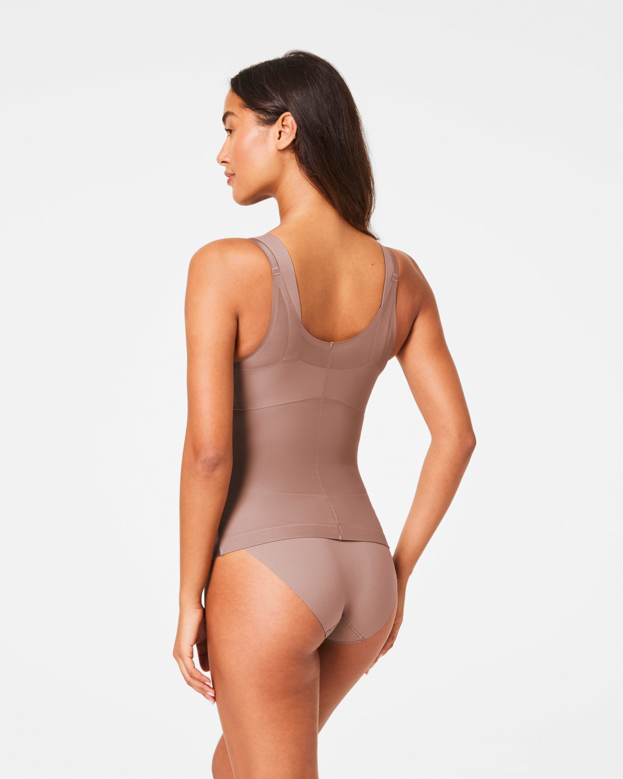 SPANXshape? Satin-X? Open-Bust Cami | Cafe Au Lait - Image 2