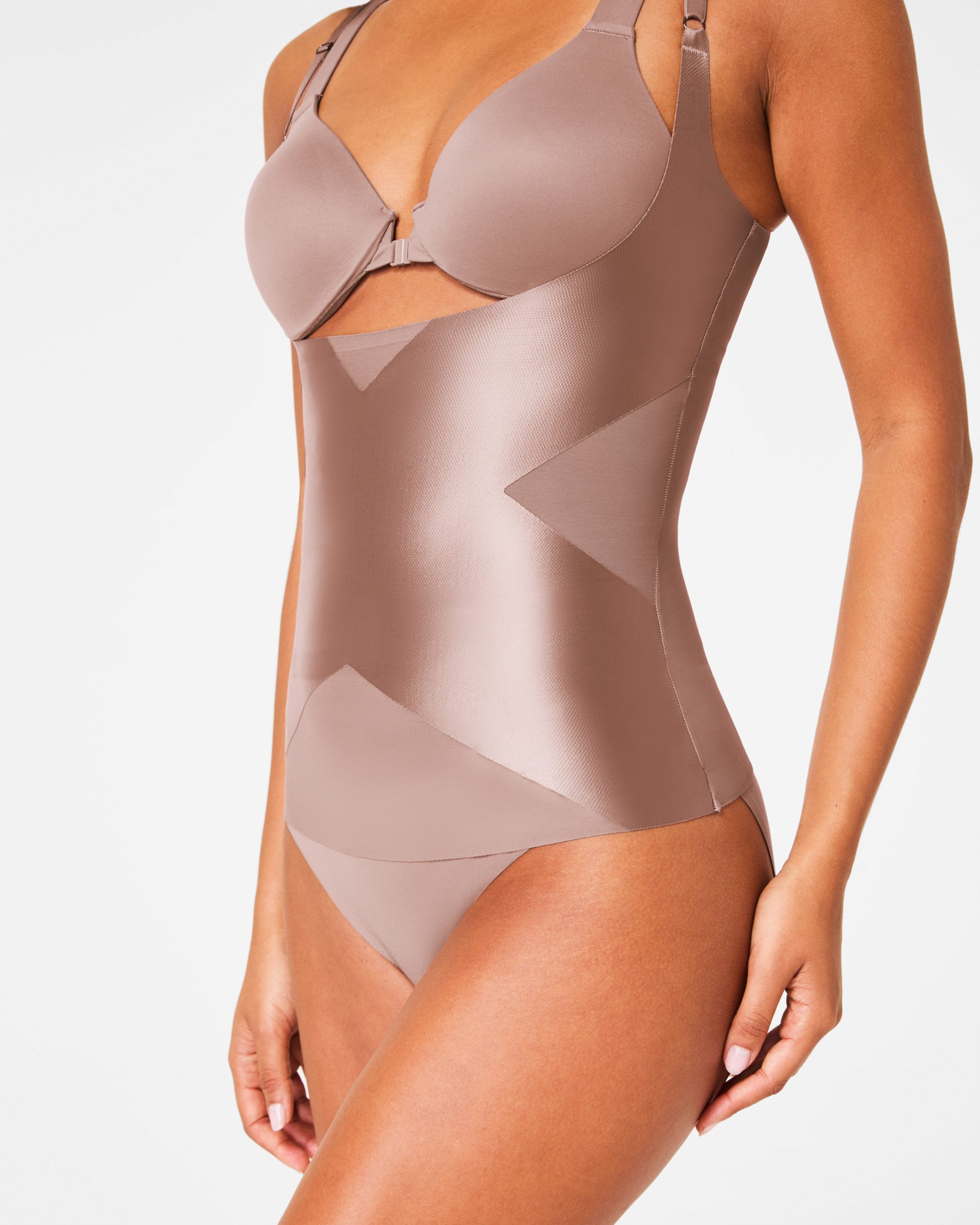 SPANXshape? Satin-X? Open-Bust Cami | Cafe Au Lait - Image 3