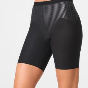 SPANXshape?  Invisible Supima? Cotton Mid-Thigh Short | Very Black