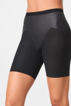 SPANXshape? Invisible Supima? Cotton Mid-Thigh Short | Very Black