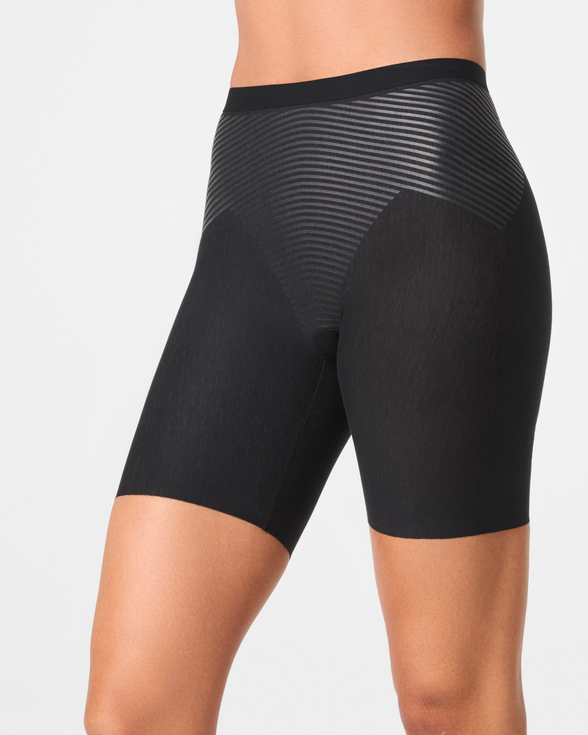 SPANXshape? Invisible Supima? Cotton Mid-Thigh Short | Very Black