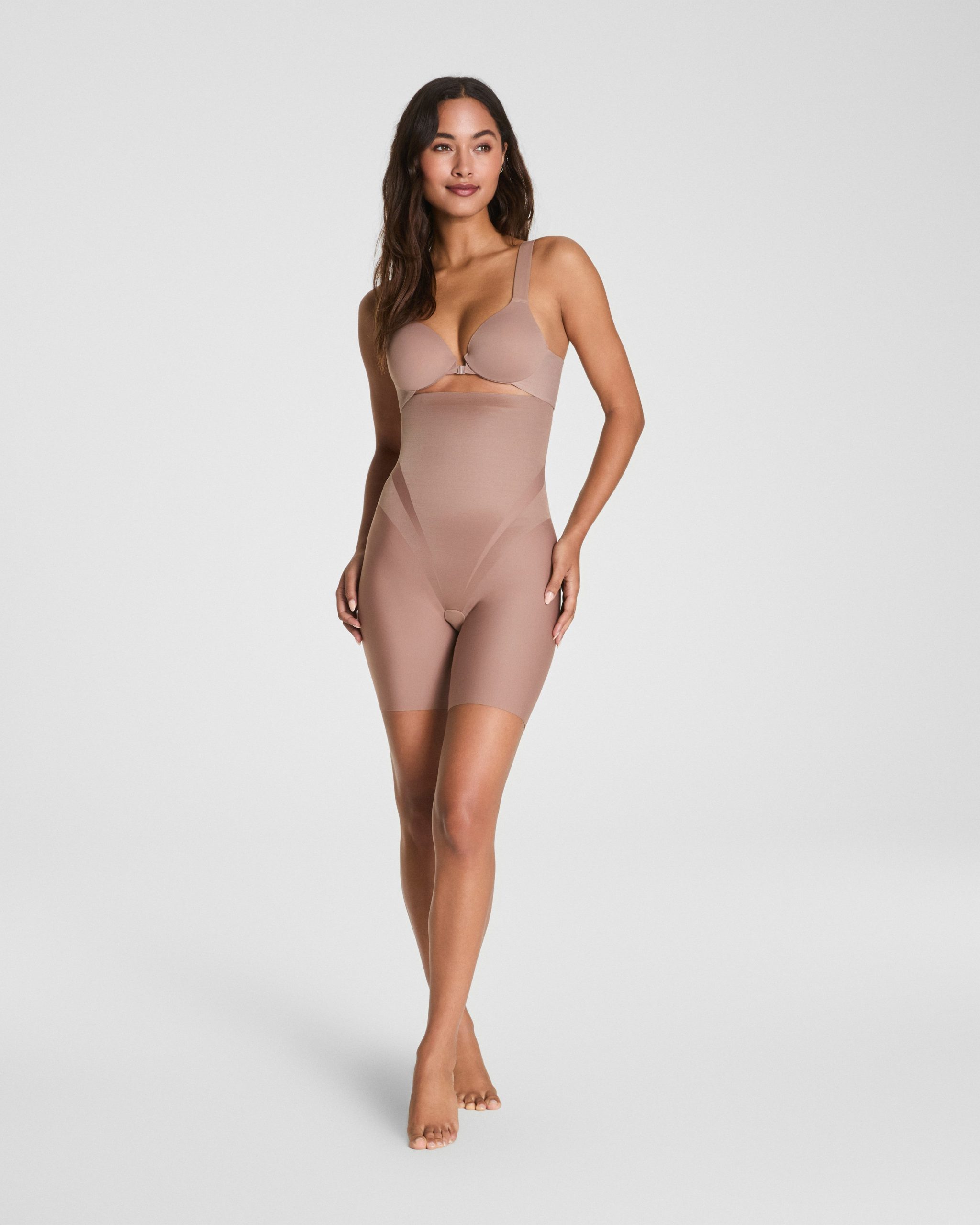 SPANXsupersculpt? Transform High-Waisted Mid-Thigh Short | Cafe Au Lait - Image 4