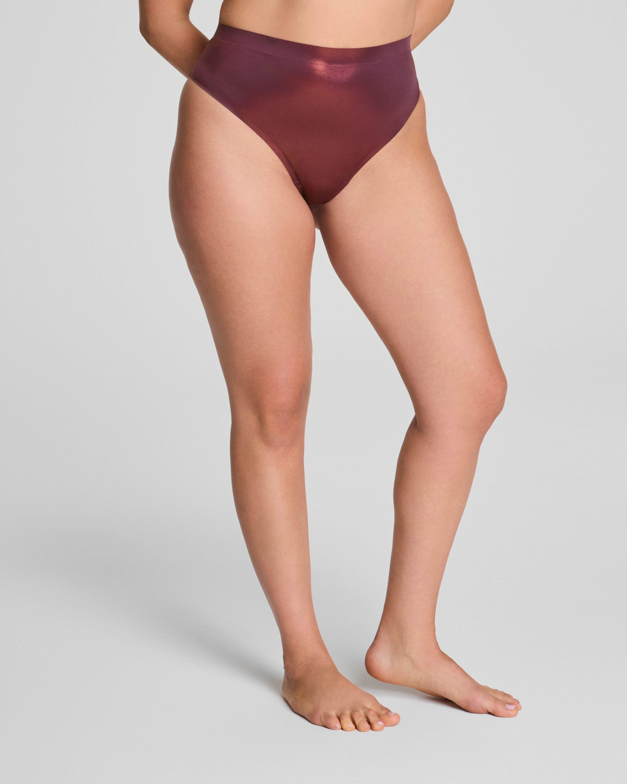 SPANXshape? LuxeShine Thong | Plum Berry Shimmer - Image 3