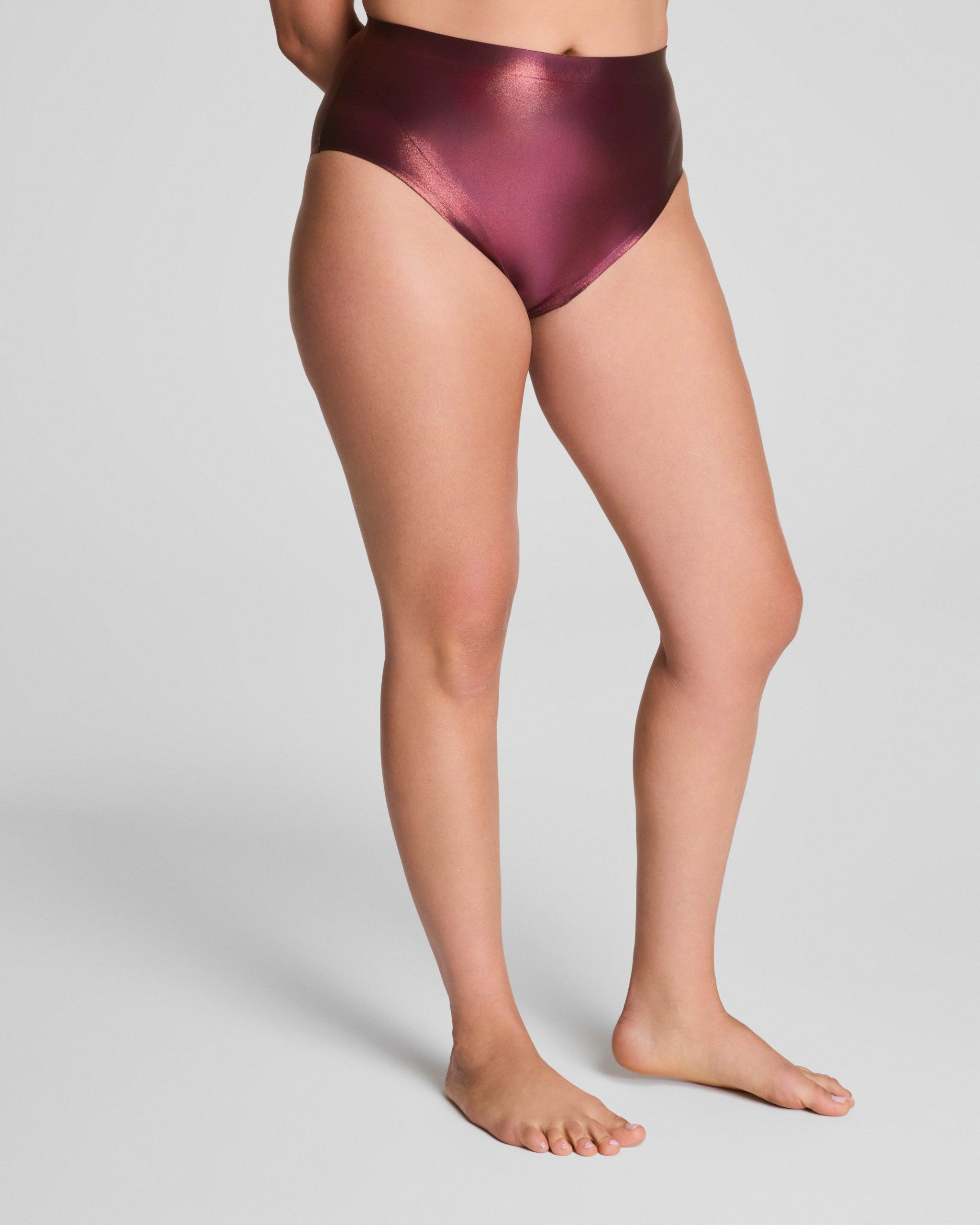 SPANXshape? LuxeShine Brief | Plum Berry Shimmer - Image 3