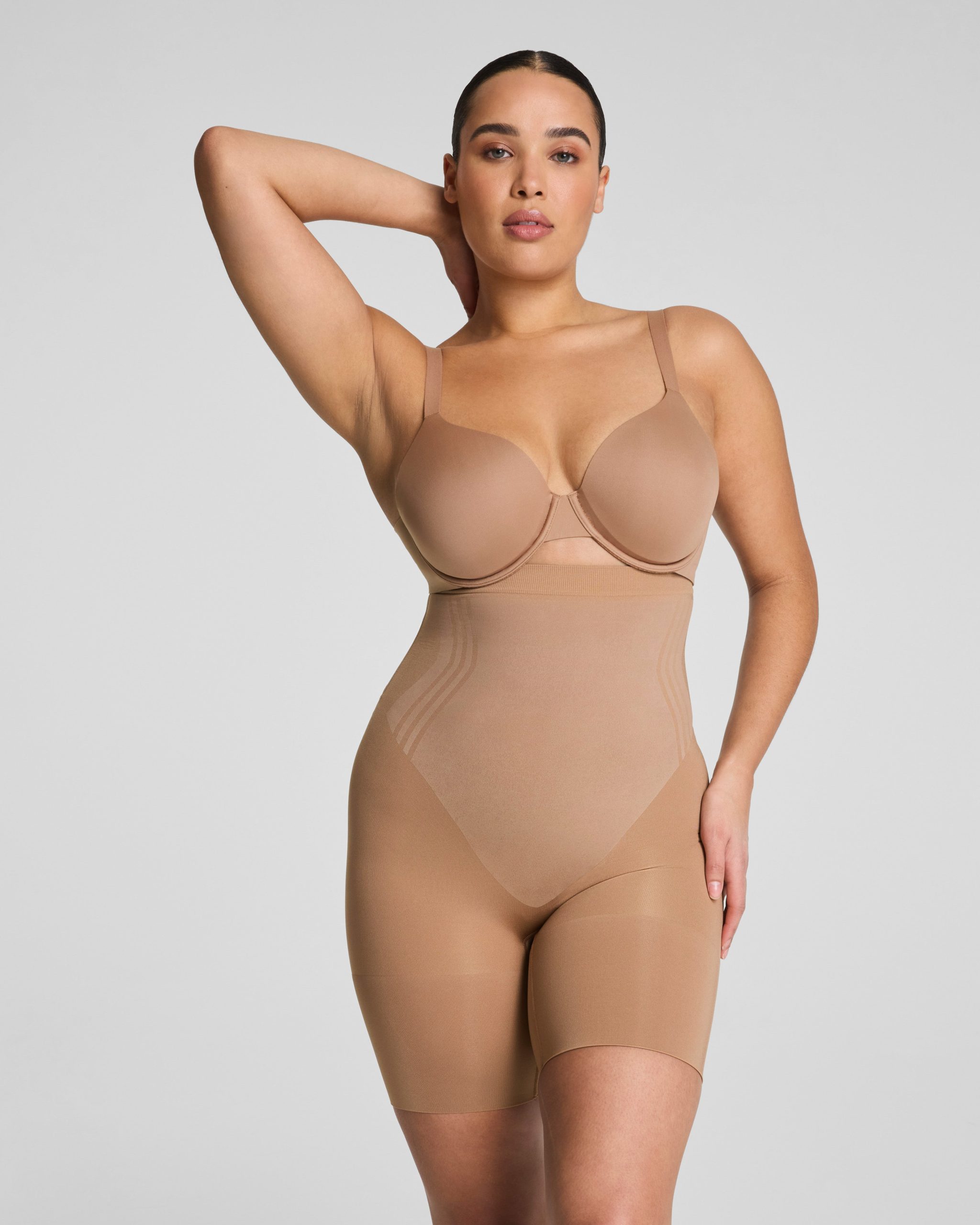 SPANXsculpt? GoFigure High-Waisted Mid-Thigh Short | Cinnamon - Image 3
