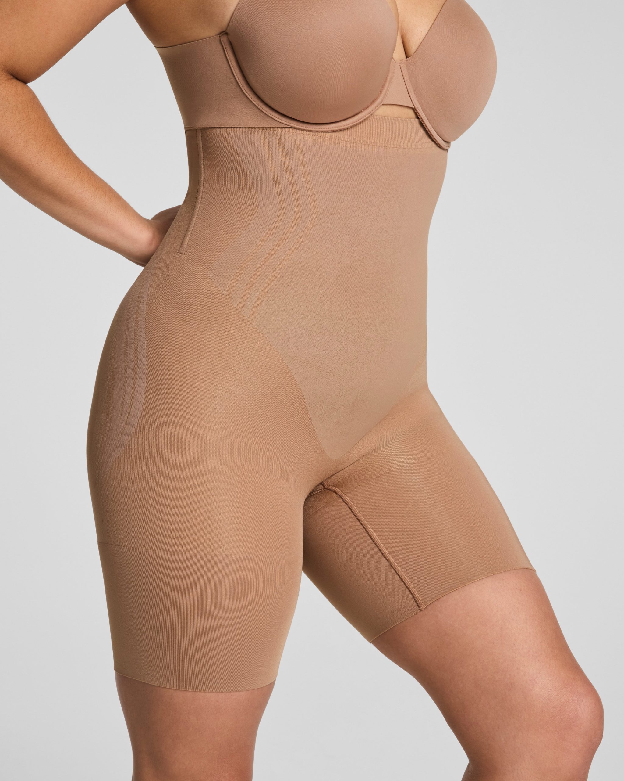 SPANXsculpt? GoFigure High-Waisted Mid-Thigh Short | Cinnamon - Image 5
