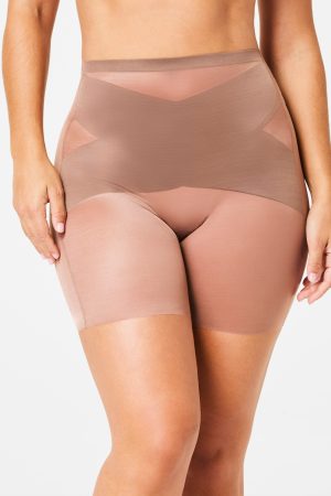 SPANXshape? Skinny Britches? Mid-Thigh Short | Champagne Beige