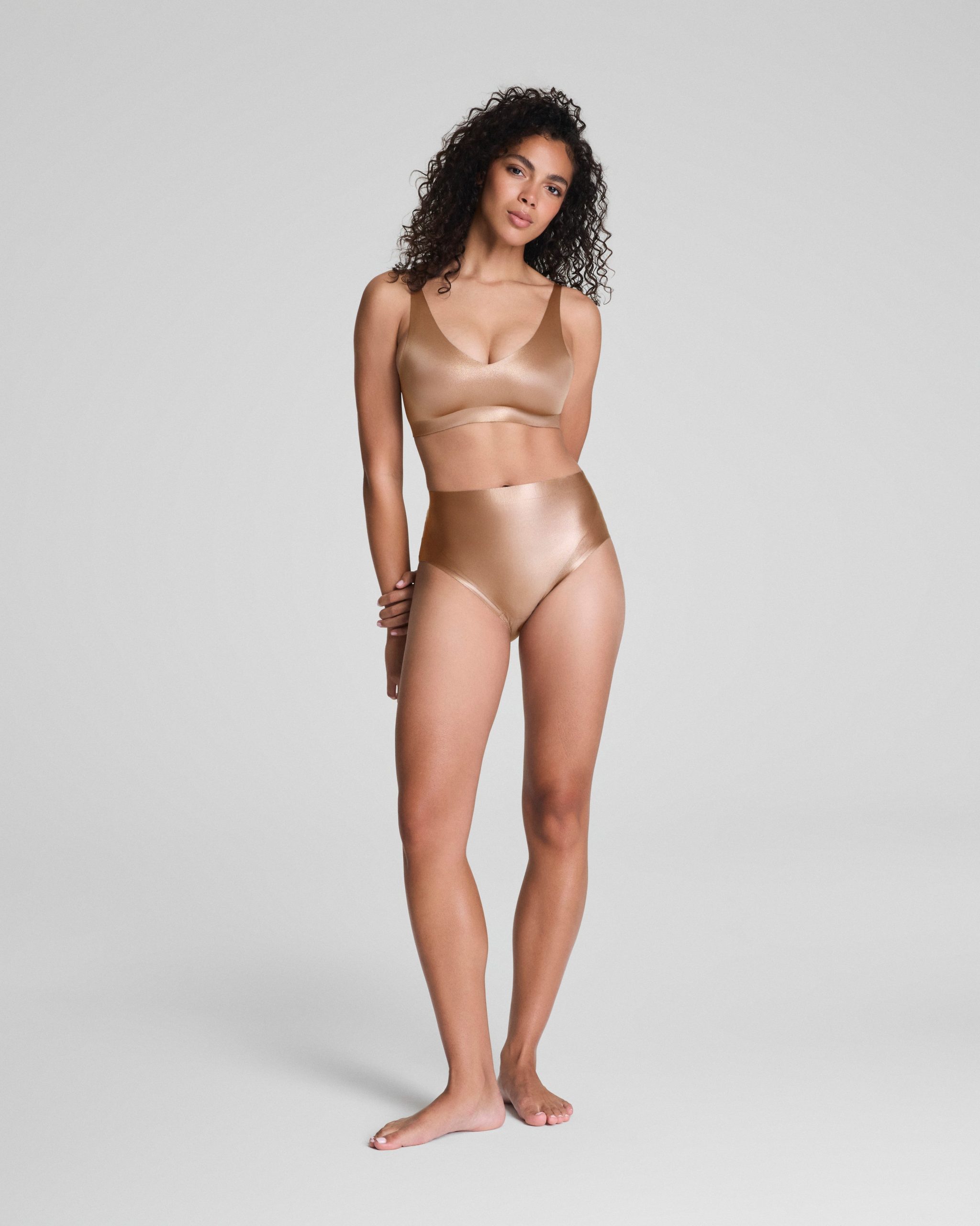 SPANXshape? LuxeShine Bralette | Cafe Au Lait Shimmer - Image 5