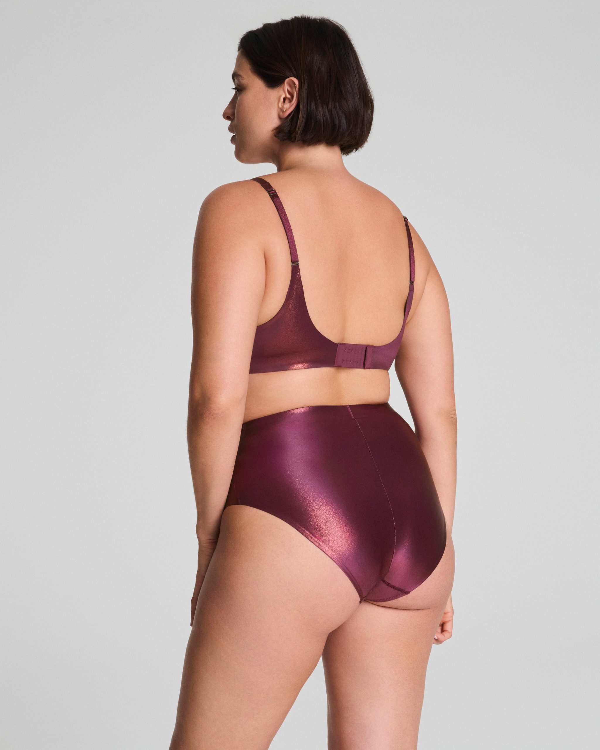 SPANXshape? LuxeShine Bralette | Plum Berry Shimmer - Image 2