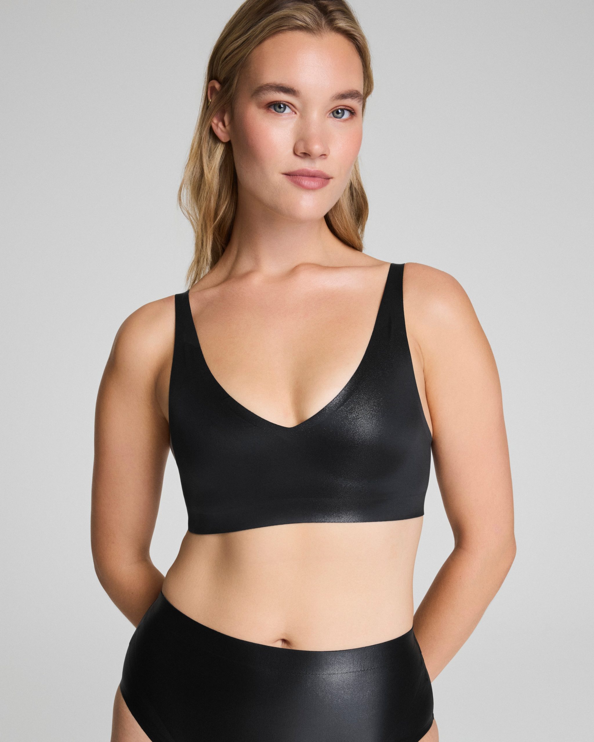 SPANXshape? LuxeShine Bralette | Very Black Shimmer - Image 3