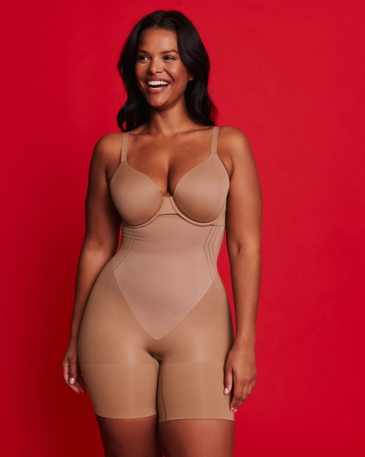 SPANXsculpt? GoFigure High-Waisted Mid-Thigh Short | Cinnamon