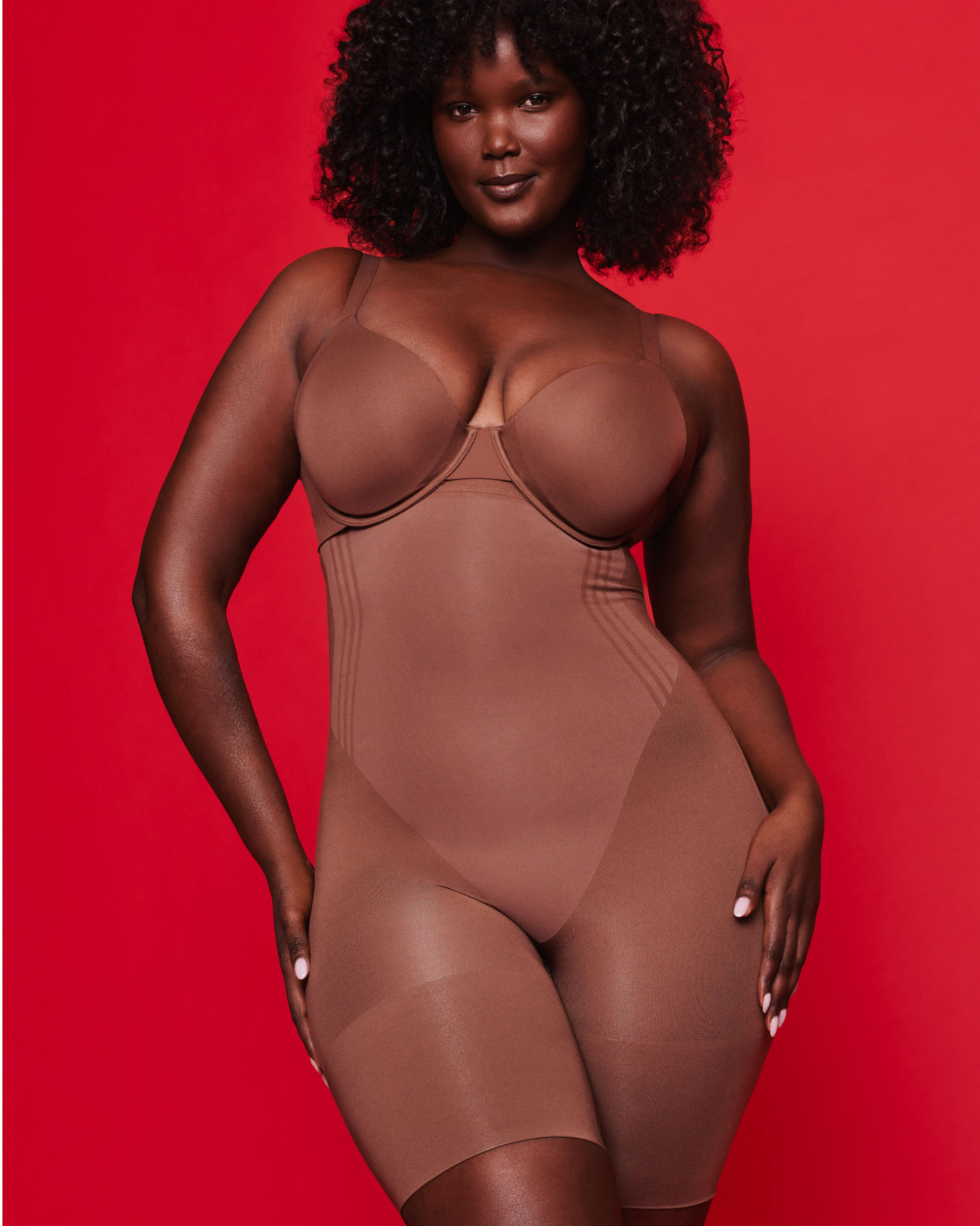 SPANXsculpt? GoFigure High-Waisted Mid-Thigh Short | Ganache