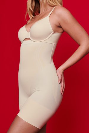 SPANXsculpt? GoFigure High-Waisted Mid-Thigh Short | Toasted Coconut