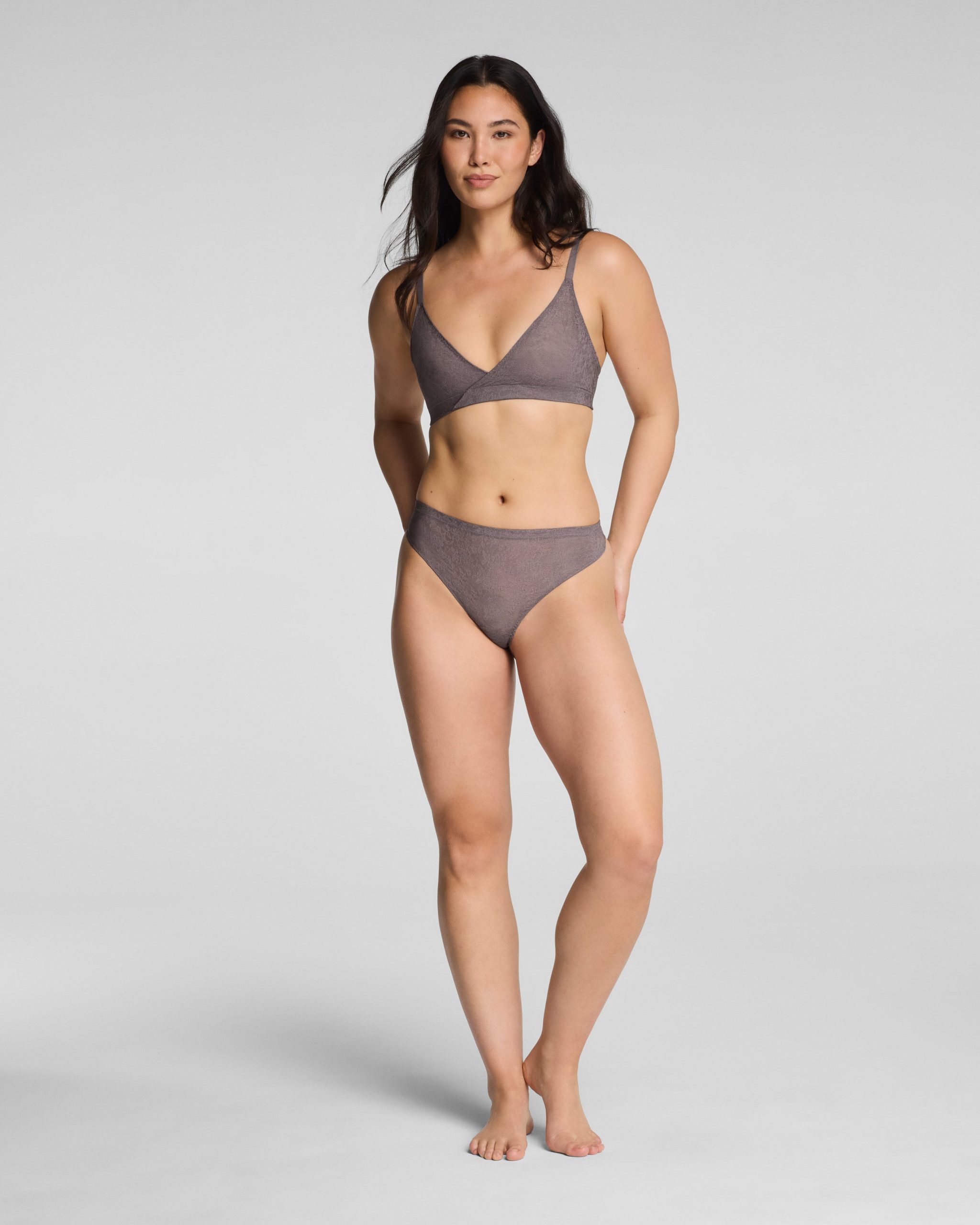 SPANXsupersmooth? Day to Date Night Lace Thong | Granite - Image 3