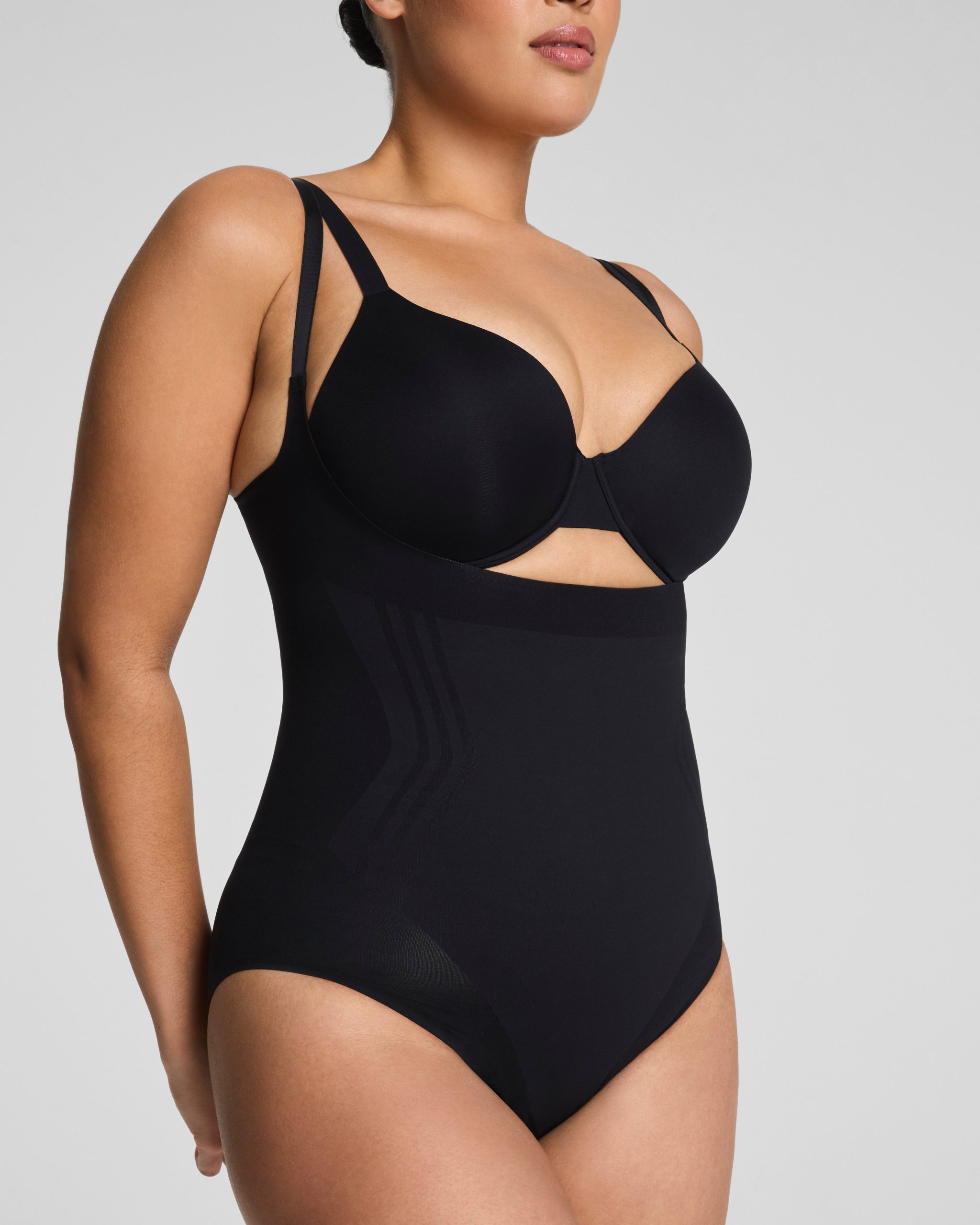 SPANXsculpt? GoFigure Open-Bust Bodysuit | Very Black - Image 3