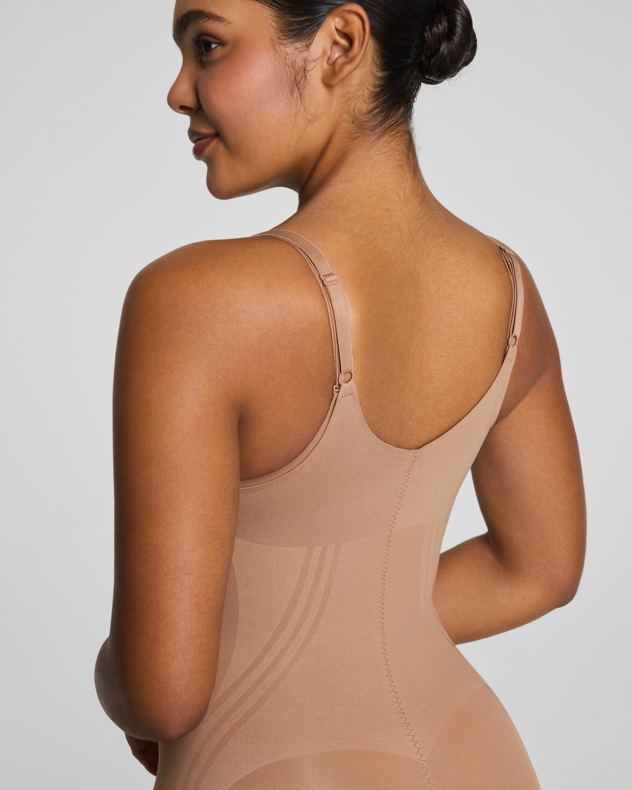 SPANXsculpt? GoFigure Open-Bust Mid-Thigh Bodysuit | Cinnamon - Image 4
