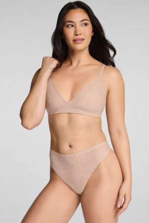 SPANXsupersmooth?  Day to Date Night Lace Bralette | Chai