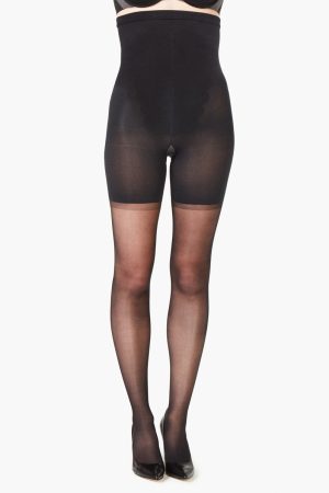 SPANXshape? High-Waisted Mid-Thigh Sheers | Black