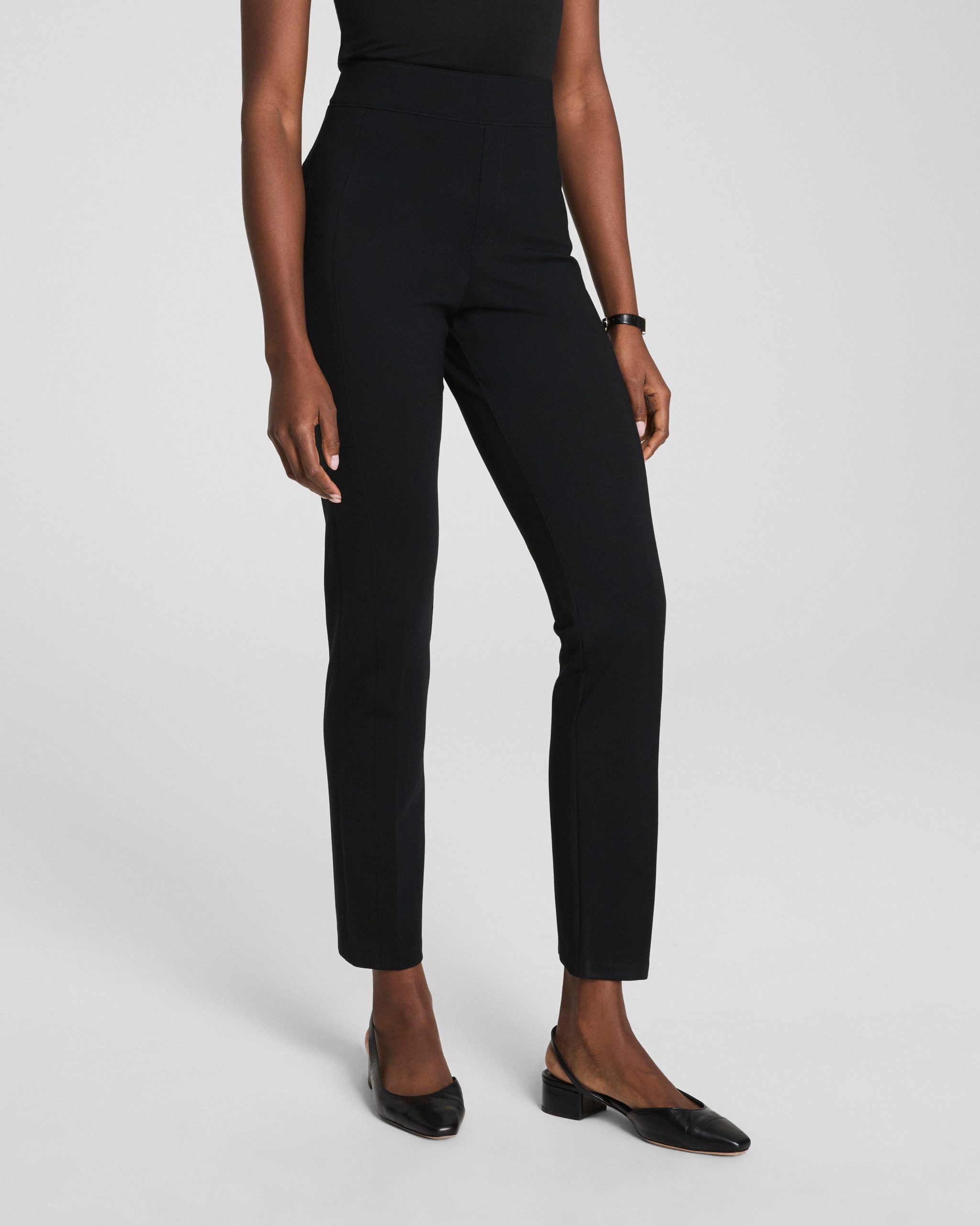 SPANXsupersmooth? PerfectFit Ponte Slim Straight Pant | Classic Black - Image 2