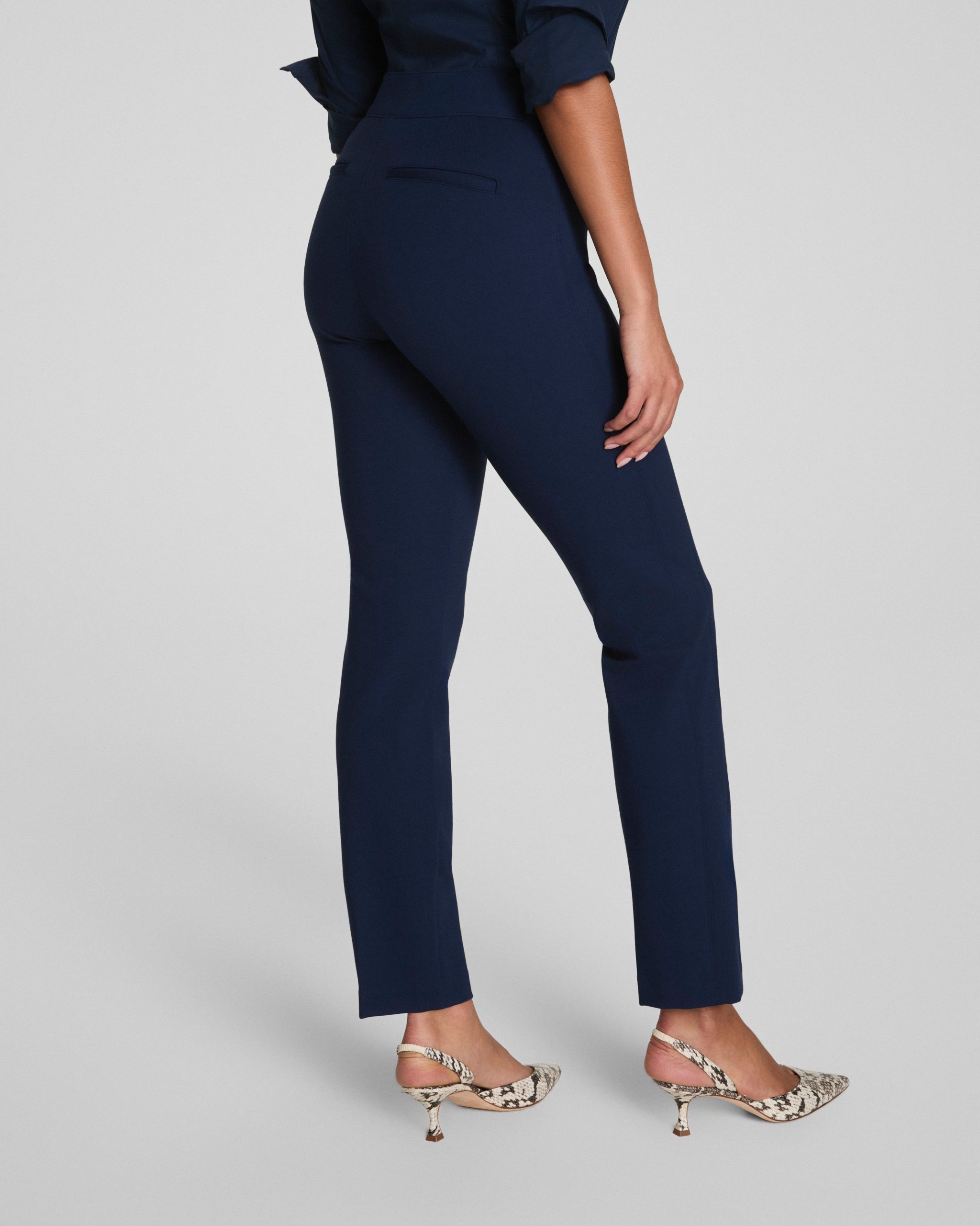 SPANXsupersmooth? PerfectFit Ponte Slim Straight Pant | Timeless Navy - Image 5